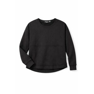 Athleta Seasoft Crewneck Sweatshirt Womens Large Black Soft Cozy Pullover Casual